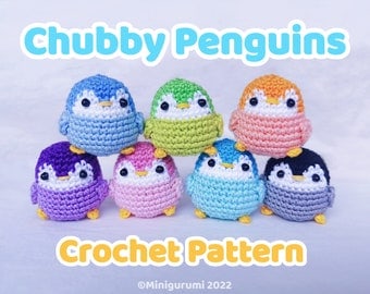 Chubby Penguin Amigurumi Crochet Pattern PDF