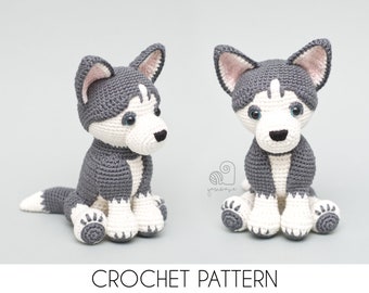Hazel the Husky Puppy Crochet Pattern