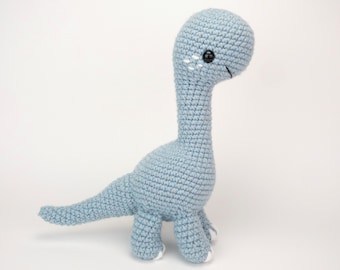 Bruno the Brontosaurus Crochet Amigurumi Pattern PDF