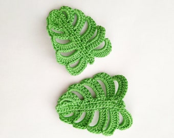 Crooked Monstera Leaf Crochet Pattern