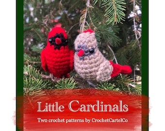 Cardinal Crochet Pattern Bundle with Step-by-Step Pictures
