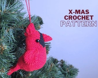 DIY Red Cardinal Crochet Pattern for Christmas