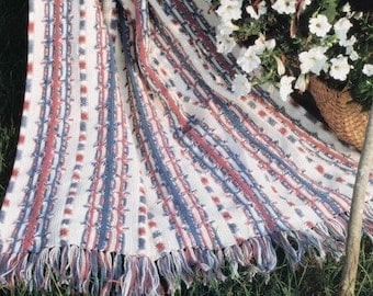 Vintage Navajo Striped Crochet Afghan Pattern