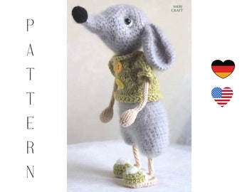 Rony the Rat Crochet Amigurumi Pattern