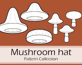 Pretzl Cosplay's Mushroom Hats Crochet Pattern PDF
