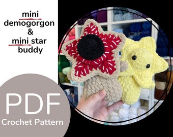 Mini Demogorgon & Star Buddy Crochet Pattern