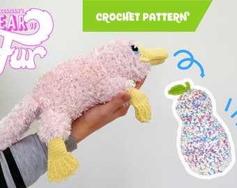 Reversible Amigurumi Crochet Pattern: Dipper Platypus Pear