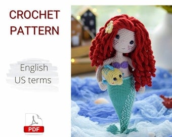 Cute Amigurumi Mermaid Crochet Doll Pattern
