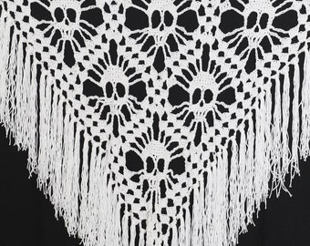 Lost Souls Skull Shawl Crochet Pattern