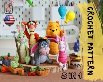 Cute 5-in-1 Baby Toy Crochet Patterns
