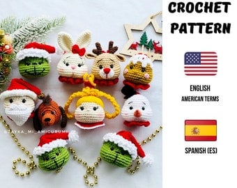Amigurumi Christmas Decoration Crochet Pattern PDF