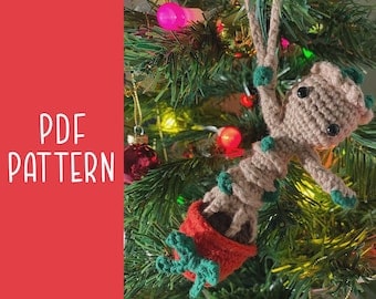 Baby Groot Christmas Crochet Pattern: No-Sew Amigurumi