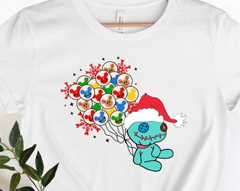 Disney Stitch & Scrump Christmas Balloon Shirt