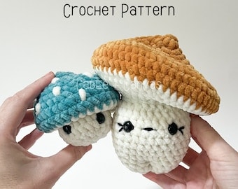 Crochet Pattern: Frankie Fungi & Sammy Spore Mushrooms
