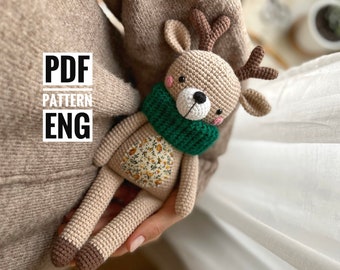 Deer Devin Amigurumi Crochet Pattern PDF