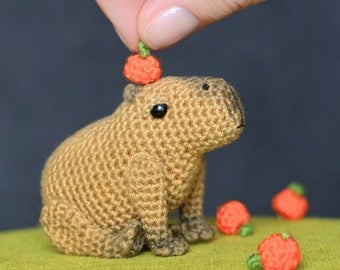 Crochet Capybara Pattern with Butterfly Tutorial PDF