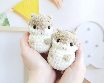 No-Sew Hamster Crochet Pattern for Christmas