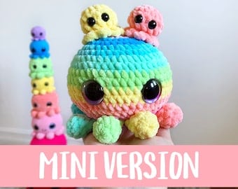 Mini Kawaii Octopuses Crochet Pattern (Eng/Fr)