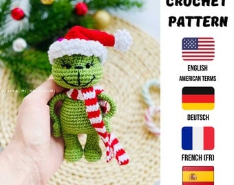Amigurumi Christmas Grinch Thief Crochet Pattern