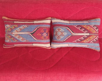 Handmade Red Carpet Wool Rug Pillow Covers