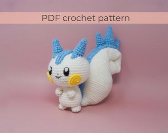 Amigurumi Pachirisu Crochet Pattern in English PDF