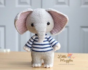 Emery the Elephant: Amigurumi Crochet Pattern