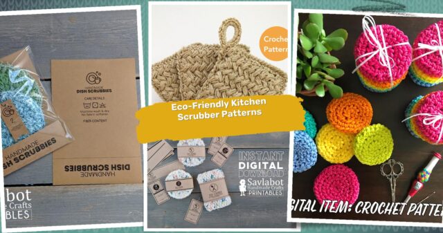 40 Dish Scrubber Crochet Patterns: Eco-Friendly Designs to Brighten Your Kitchen