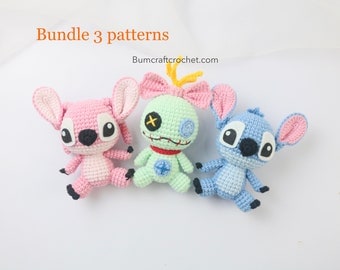Crochet Pattern Bundle: Lilo Angel, Scrump Stitch