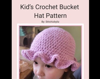 Children's Ruffle Crochet Sun Hat Pattern
