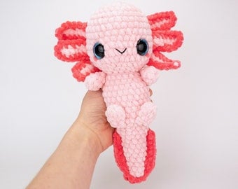 Amelia Axolotl Plush: Chunky Amigurumi Crochet Pattern