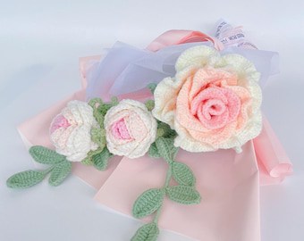 Crochet Rose & Bouquet Pattern for Occasions