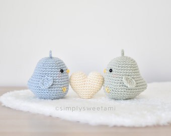 Adorable Love Birds Crochet Amigurumi Pattern