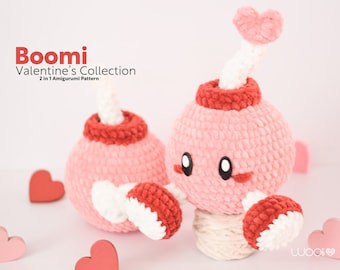 Boomi Love Bomb: Bilingual Amigurumi Crochet Pattern