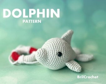 Amigurumi Dolphin Crochet Pattern: Sea Animal Toy