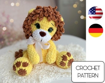 Amigurumi Lion: Crochet Toy Animal Pattern