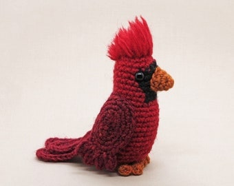 Rufus Realistic Crochet Cardinal Bird Pattern