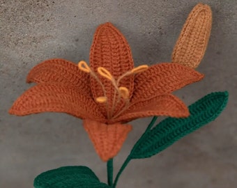 Valentine's Crochet Lily Pattern - Romantic Easter Gift