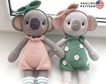 English Koala Amigurumi Crochet Pattern Tutorial