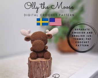 Forest Animals Crochet Pattern: Olly the Moose