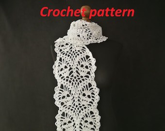 Gothic Skull Scarf Crochet Pattern: Spooky Chic