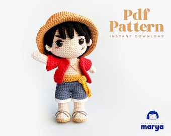 Pirate Crochet Doll Amigurumi PDF Pattern