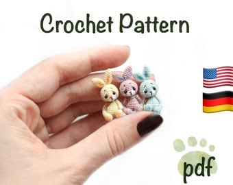 Miniature Crochet Bunny Pattern: Amigurumi Tutorial