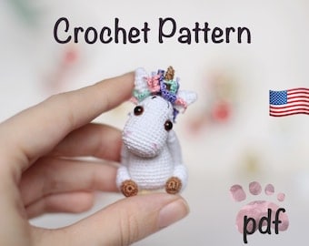 NansyOops Easy Crochet Unicorn Amigurumi Pattern