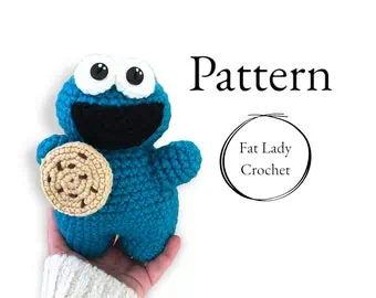 Fat Lady Crochet Cookie Monster Pattern