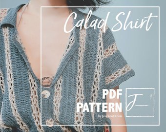 Calad Laceweight Crochet Summer Shirt Pattern
