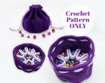 8-Pocket Crochet Pattern for DnD Dice Bag