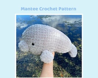 PDF Crochet Pattern for Manatee Design