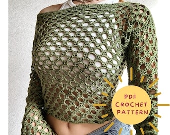 Easy Summer Crochet Top Pattern: Trendy Y2K Shrug