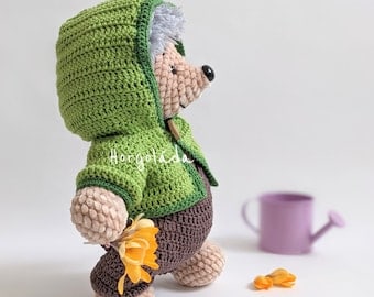 SAM Amigurumi Hedgehog Crochet Pattern in English/Hungarian