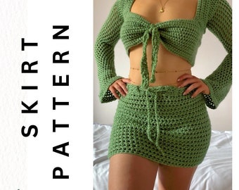 Fiona Matching Skirt Crochet Pattern PDF
